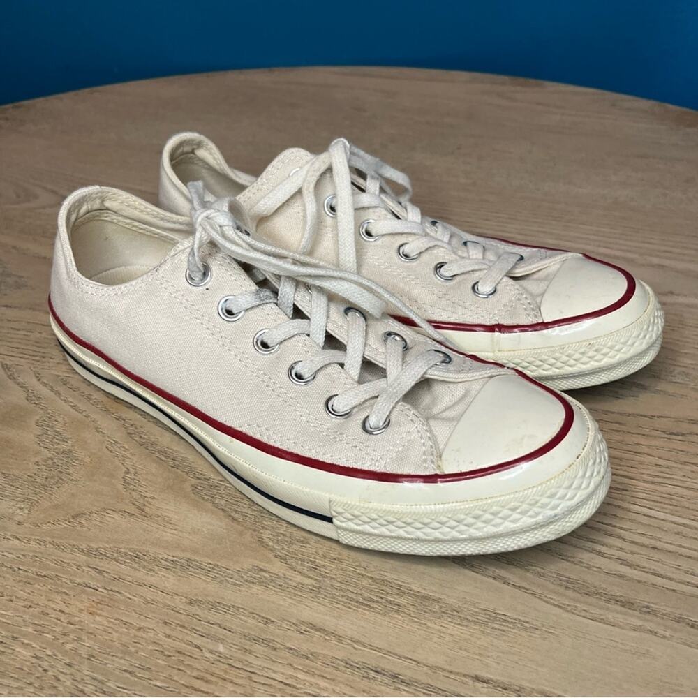 Converse All Star Chuck Taylor 70 Low Top Lace Up Sneakers Ivory Mens 6 Womens 8